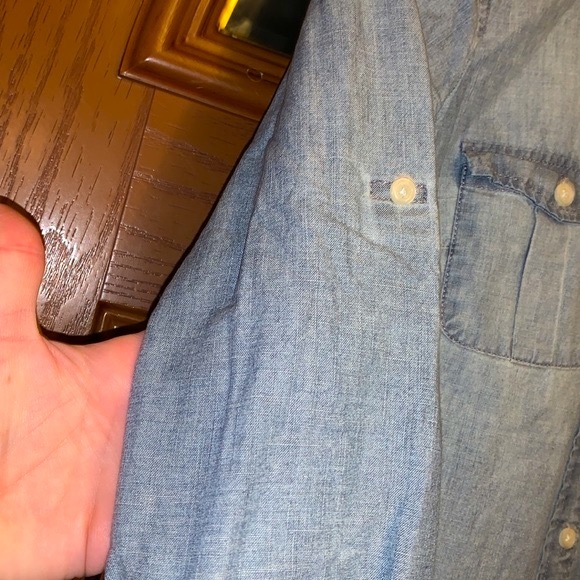 J. Crew The Perfect Shirt Chambray Ombré Blue Button Down Shirt - Picture 8 of 16
